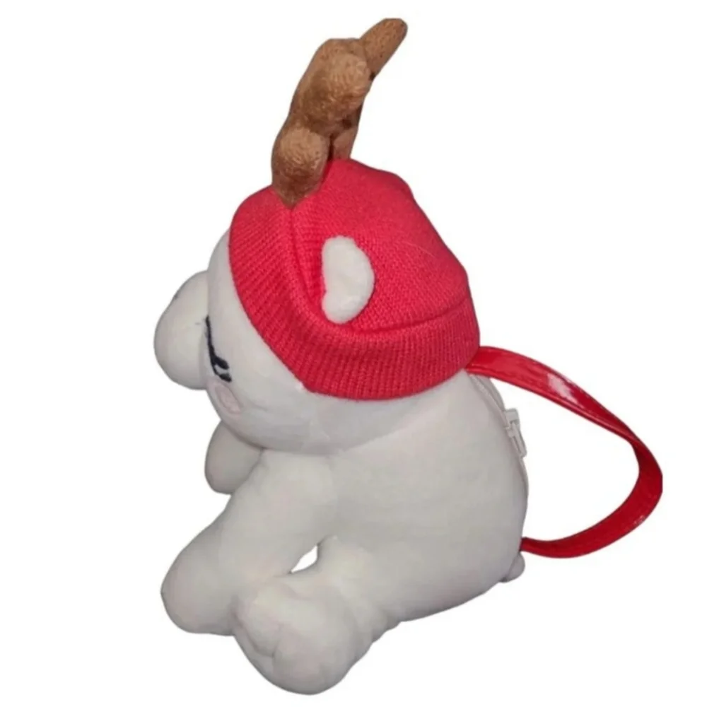 🦌🎄Gymboree Girls Holiday Christmas Plush Polar Bear Reindeer Purse Handbag🎄🦌